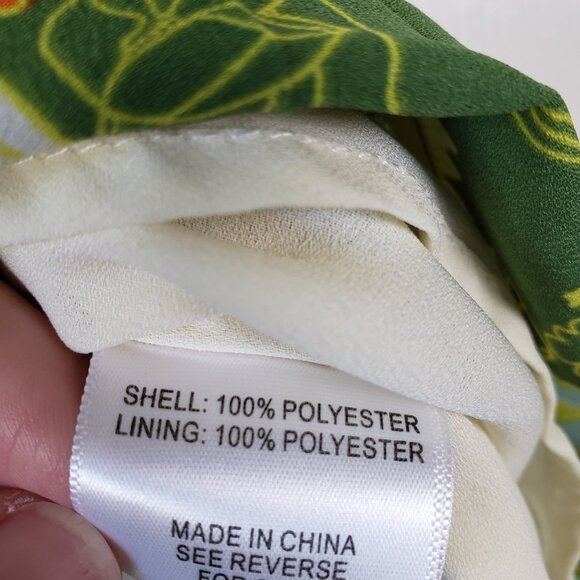 Modcloth Green Floral Retro Pleated Skirt Size S - Picture 8 of 9